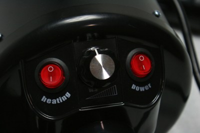 Inlifiny High-Power Adjustable Dog Cat Pet Grooming Hair Dryer 3 Nozzles Black