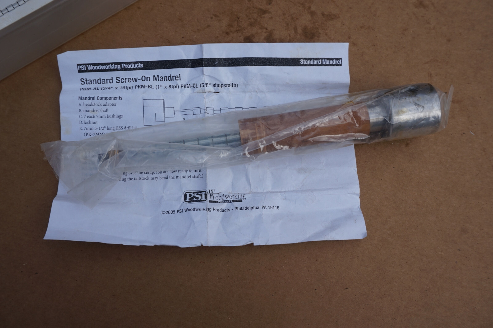 Accessories PKM-CL Slip-On Pen Mandrel For 5/8