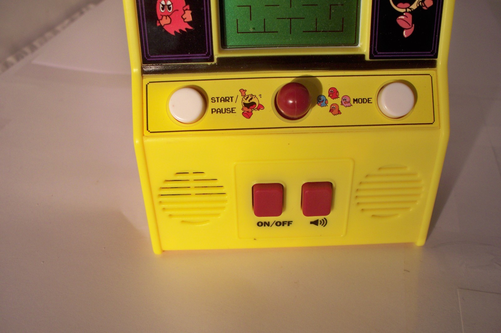 Pac Man Game Bandai Namco Mini Stand up Arcade Handheld Electronic Yellow