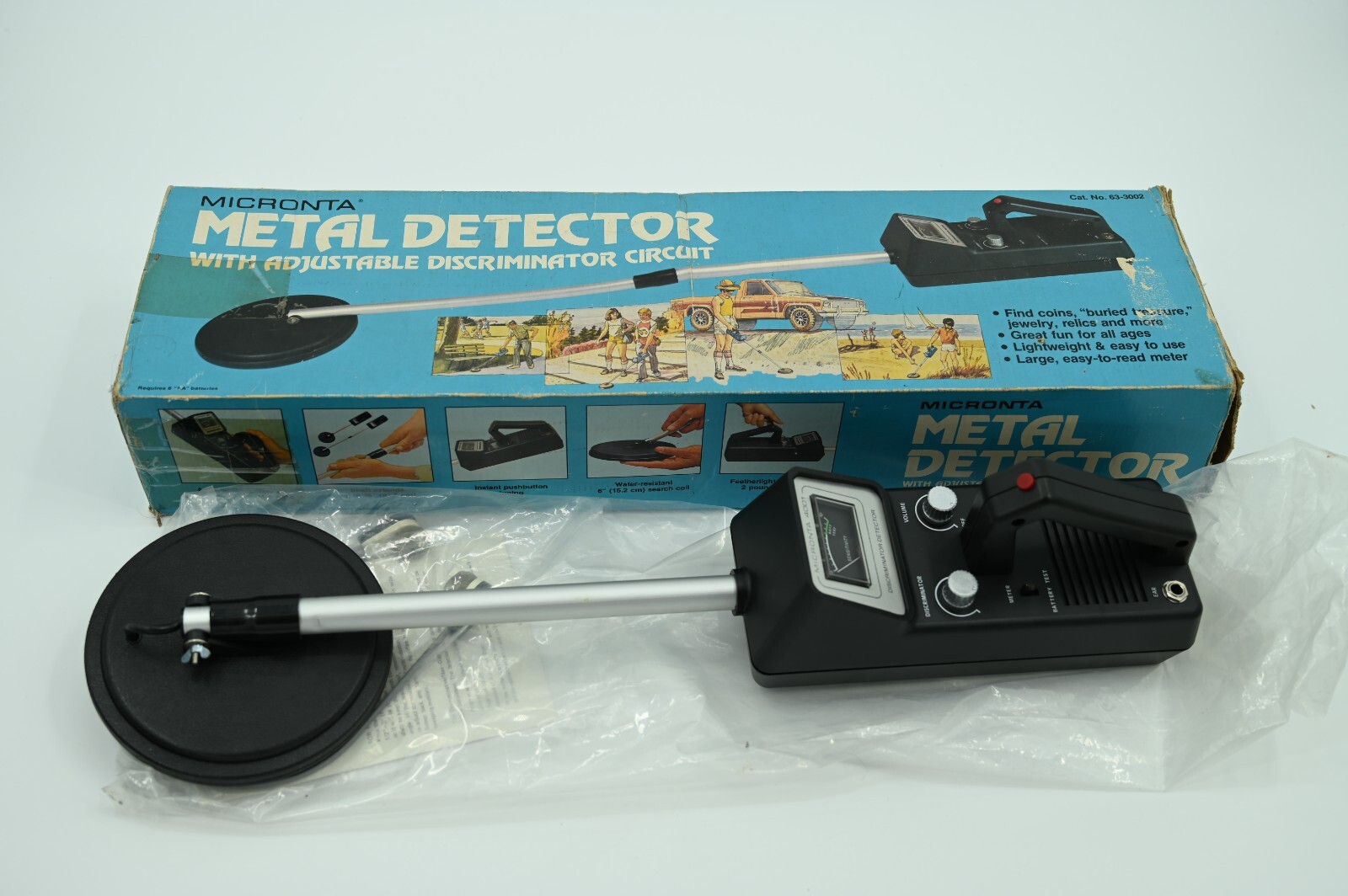 New Unused Vintage Radioshack Micronta 4001 Metal Detector