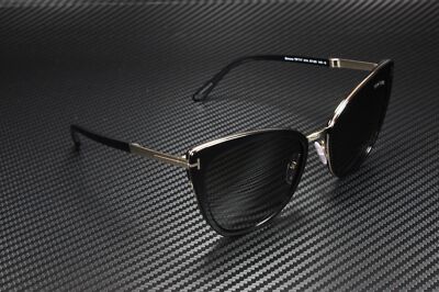 Pre-owned Tom Ford Simona Ft0717 01a Shiny Black Smoke 57 Mm Women's Sunglasses In Brown
