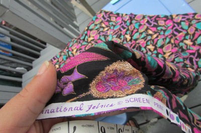 Fabric Antique Etchings Victorian Shoes Parasol Fan Hat 2y Beautiful Vintage