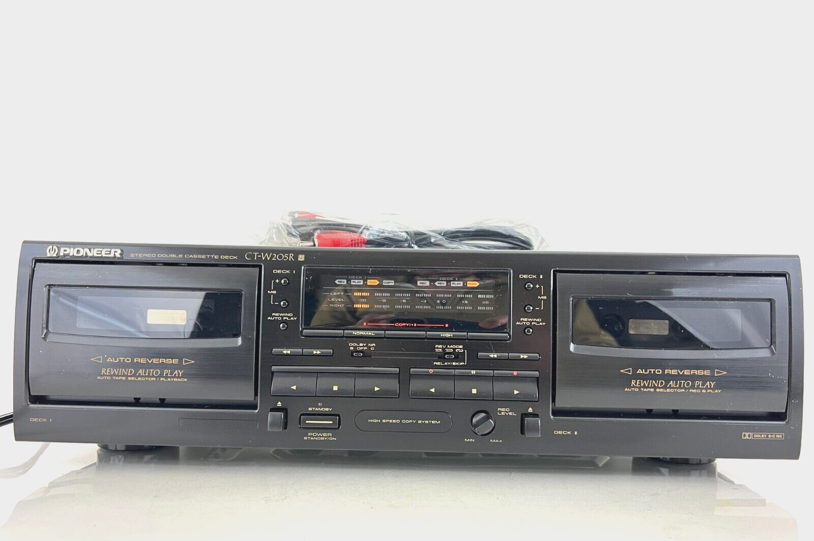Pioneer CTW205R Dolby Stereo Double Dual Cassette Deck