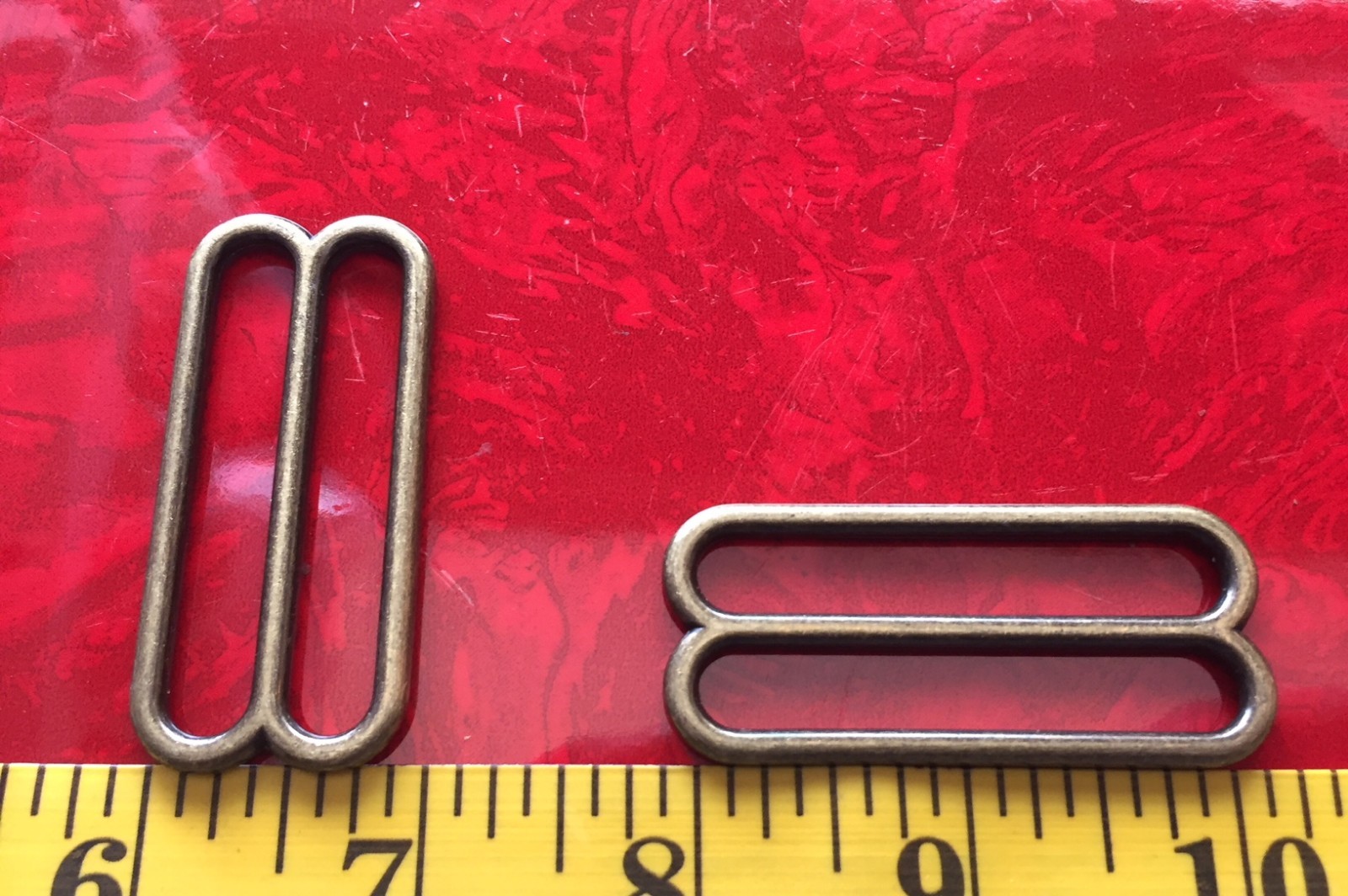 2 Inch Slides Antiqued Brass Tri glide 2