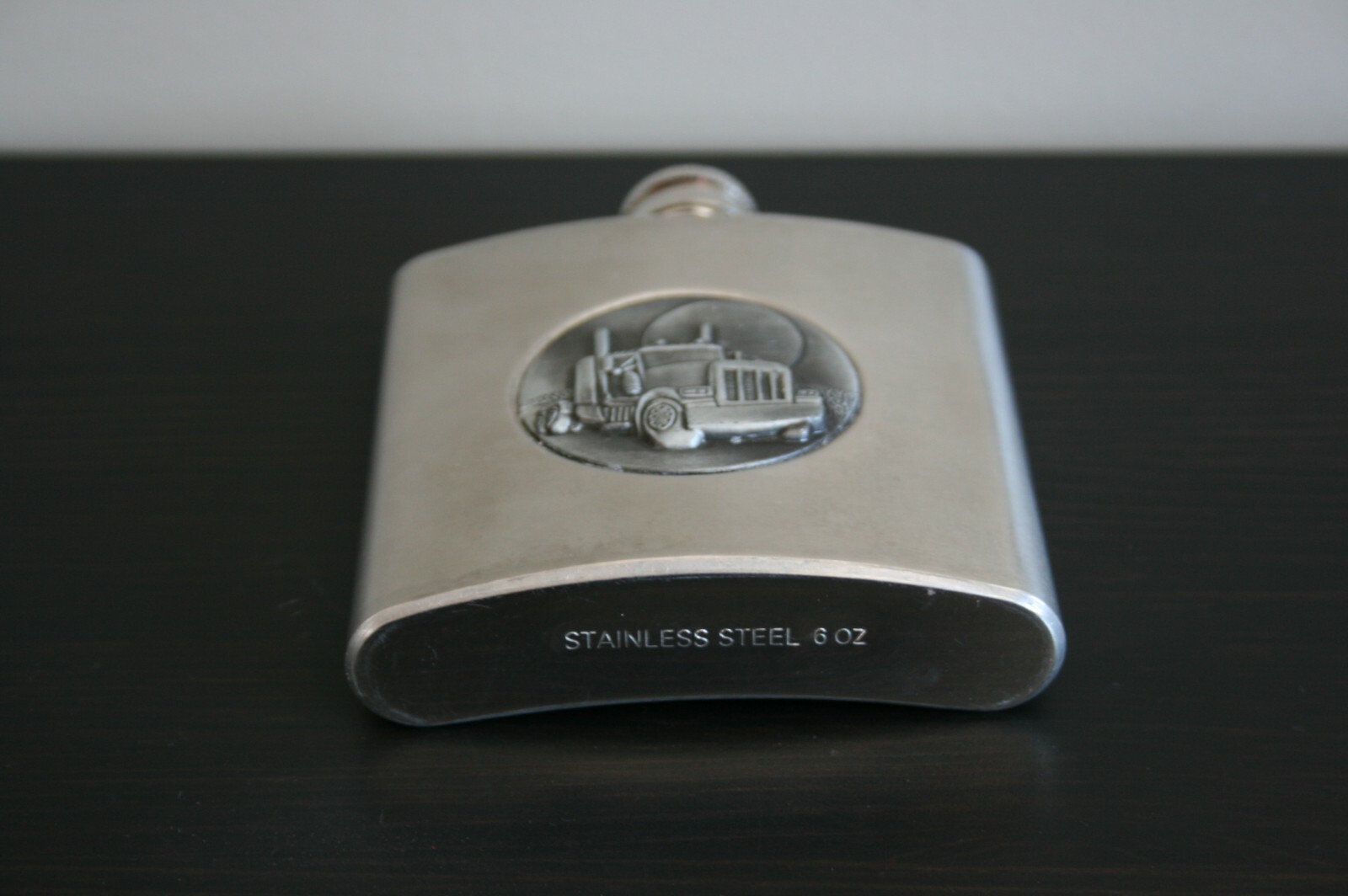 Truckers Flask Hi-way driver collectible 6 oz flask stainless steal new clean