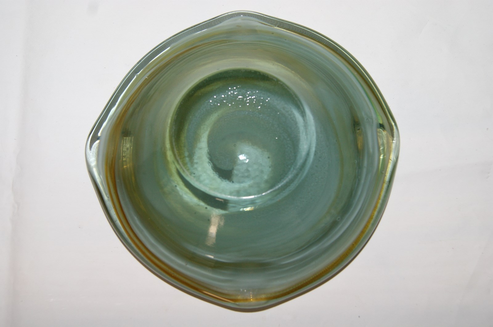 Hand Blown Art Glass Ashtray - 5 1/2