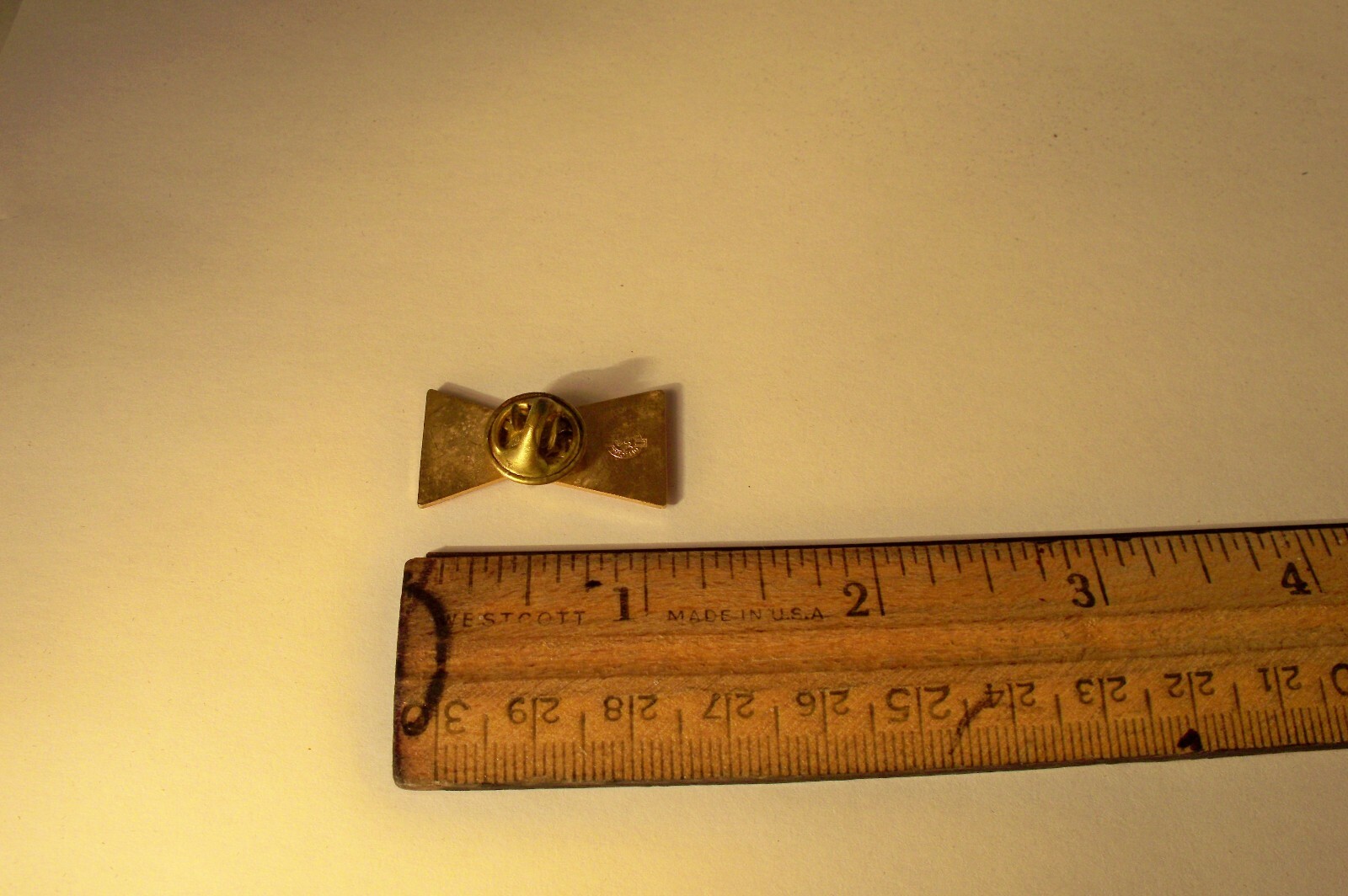 Vintage Budweiser Beer Lapel Pin Bow Tie Design