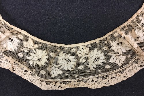 A8 Antique French Lace Flounce Ruffle Trim Edging For Dolls Doll Projects 24”