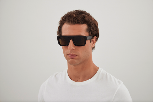 Pre-owned Gucci Gg1461s-001 Square Black In Gray