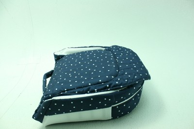 Baby Delight Snuggle Nest Harmony Infant Sleeper Bed w Incline Wedge Navy Dots