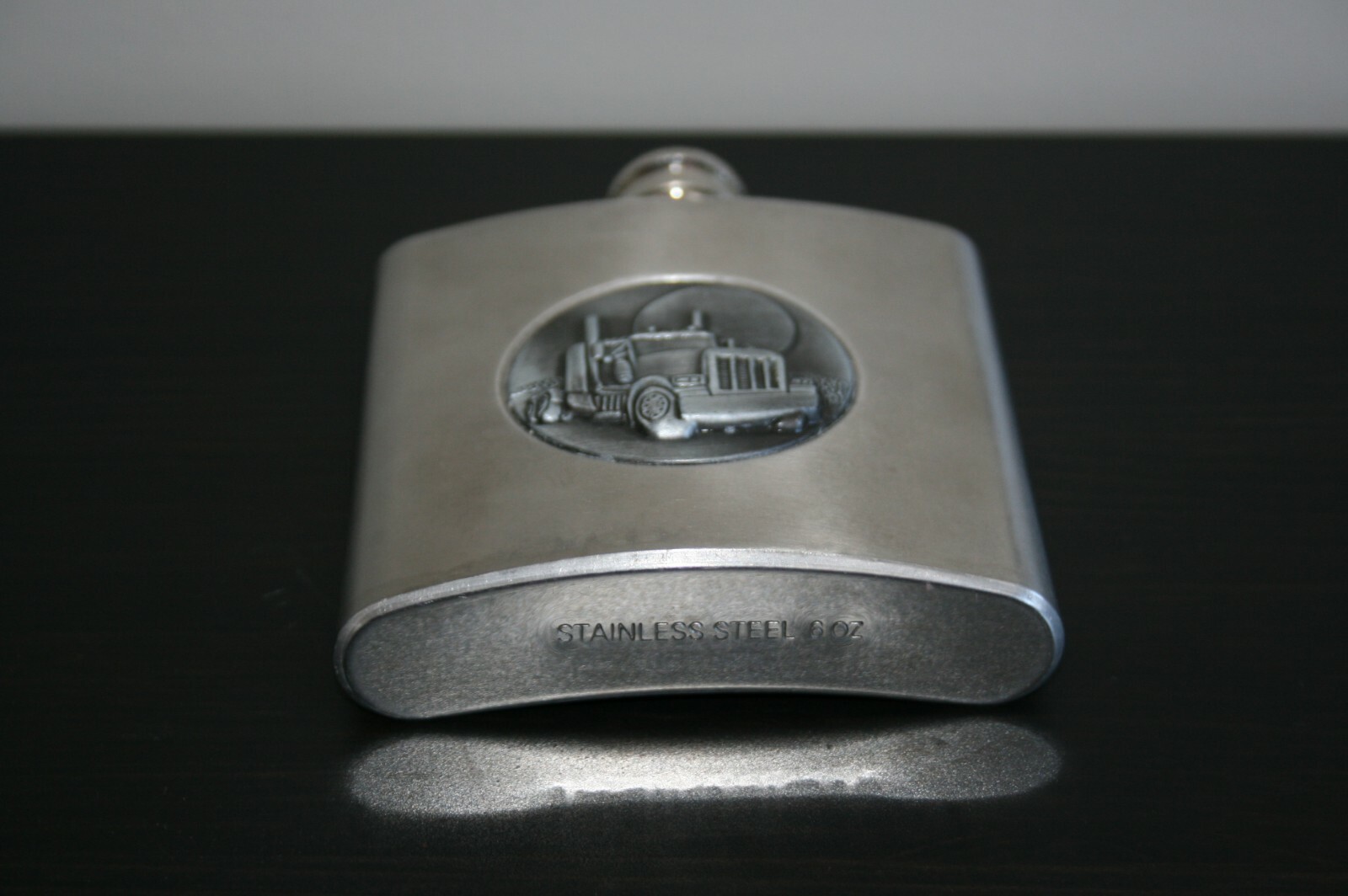 Truckers Flask Hi-way driver collectible 6 oz flask stainless steal new clean