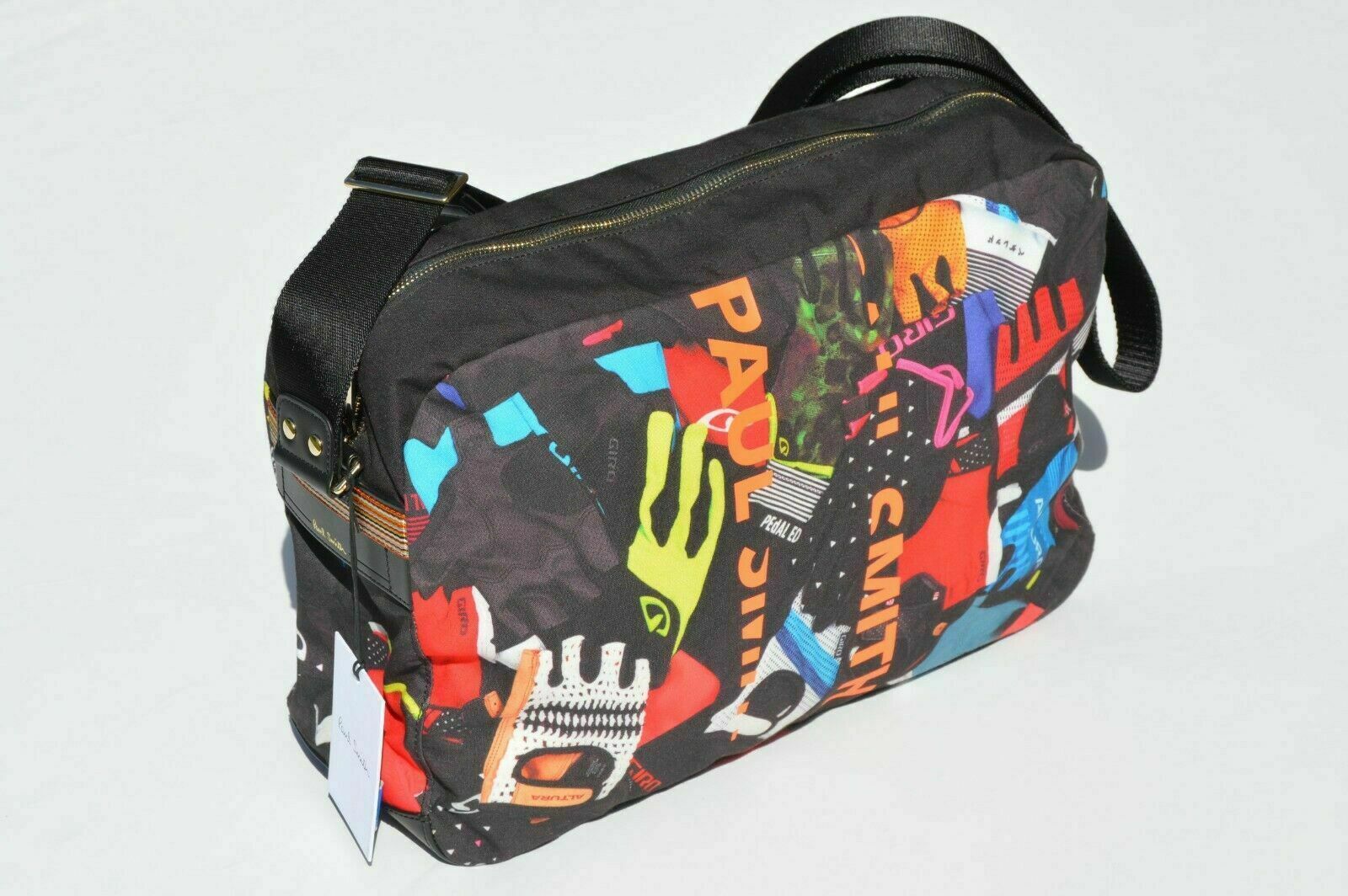 Pre-owned Paul Smith Cycling Gloves Bike Bicycle Striped Flight Shoulder Messenger Bag