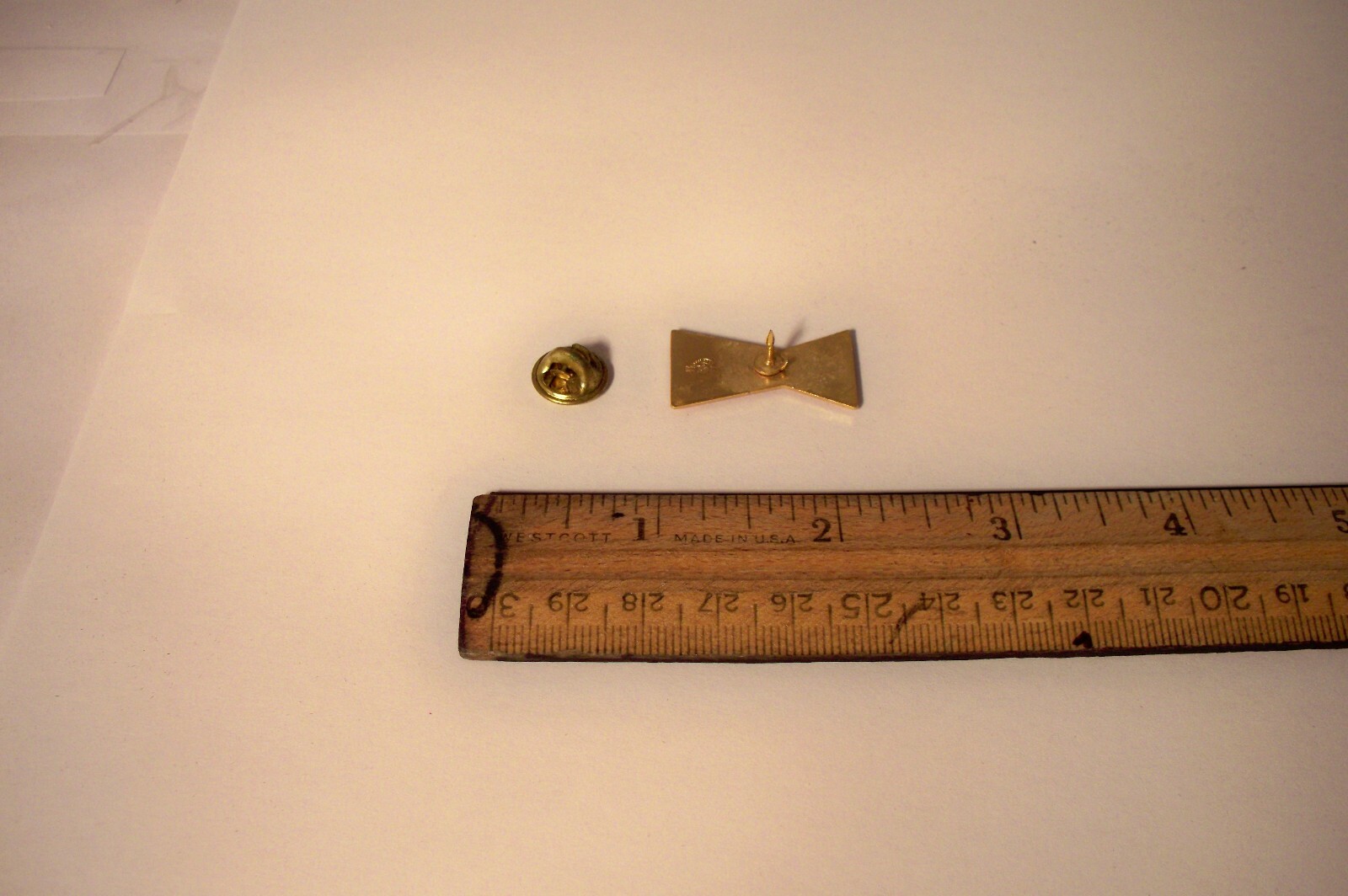 Vintage Budweiser Beer Lapel Pin Bow Tie Design