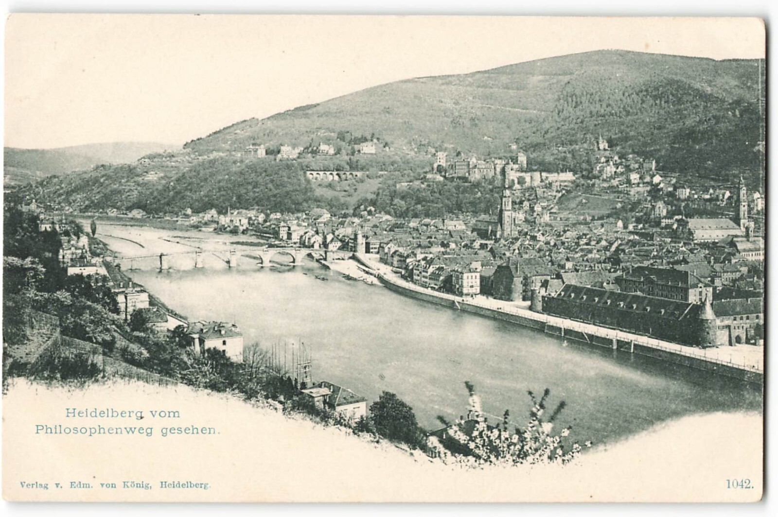 Postcard Heidelberg vom Philosophenweg gesehen Unposted VPC01.