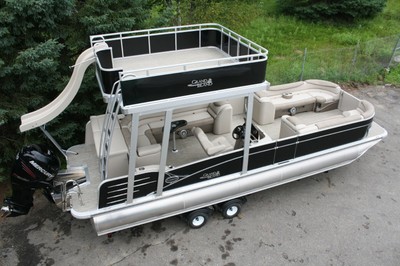 2785 Triple tube Grand Island Funship cruise pontoon boat-Hpp tubes-200 and tr