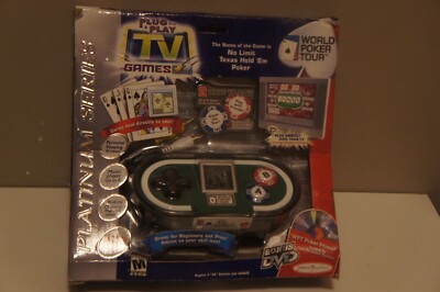 WORLD POKER TOUR Texas Hold Em Plug n Play TV Video Game By Jakks Pacific 59072