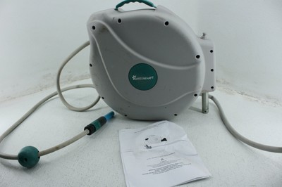SEE NOTE GartenKraft NW-30S 1/2 In 100ft Automactic Retractable Garden Hose Reel