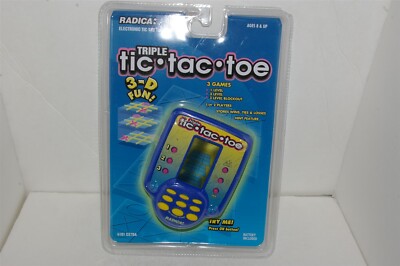 Radica Triple Tic Tac Toe Electronic Handheld Game NEW!