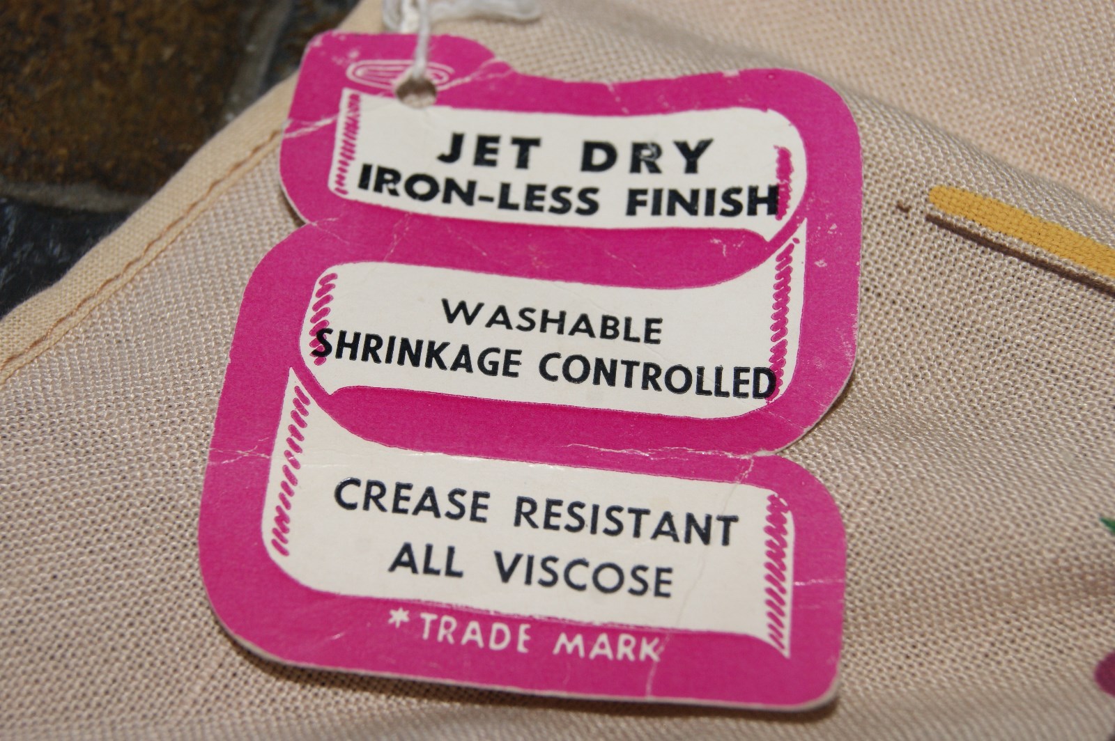 Print Printed Half Apron - by Colonial Aprons - Wine Theme - NOS with Tags