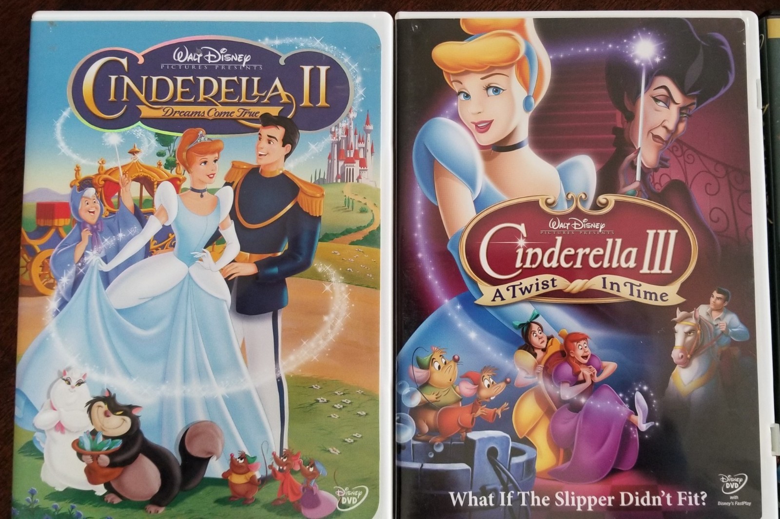 Lot of 6 Disney Children's DVDs Cinderella II & III,(2) Lilo & Stitch,Pocahontas