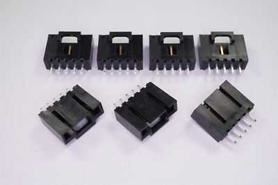 Lot of 7 70543-0004 Molex Connector Shrouded Header Male 5 Pos 2.54mm 0705430004