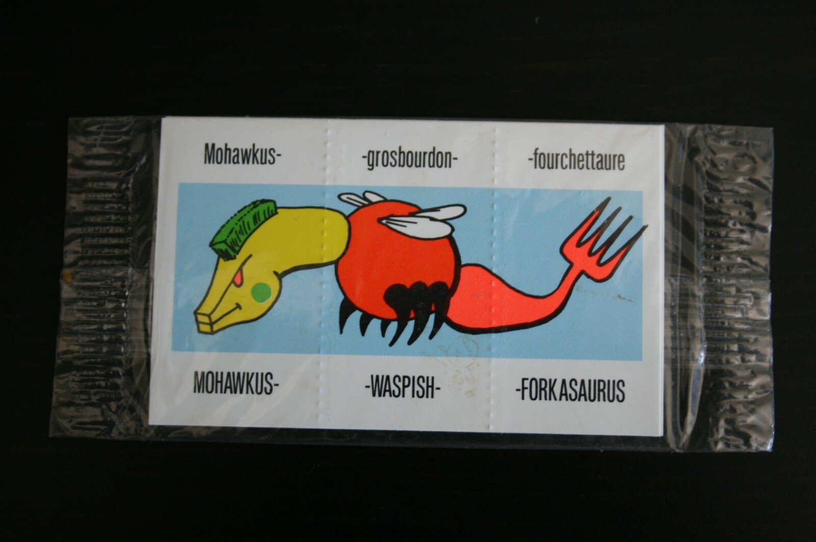 Cereal Premium Flapjacks Dinosaur puzzle colorful 1990's cereal give away RARE