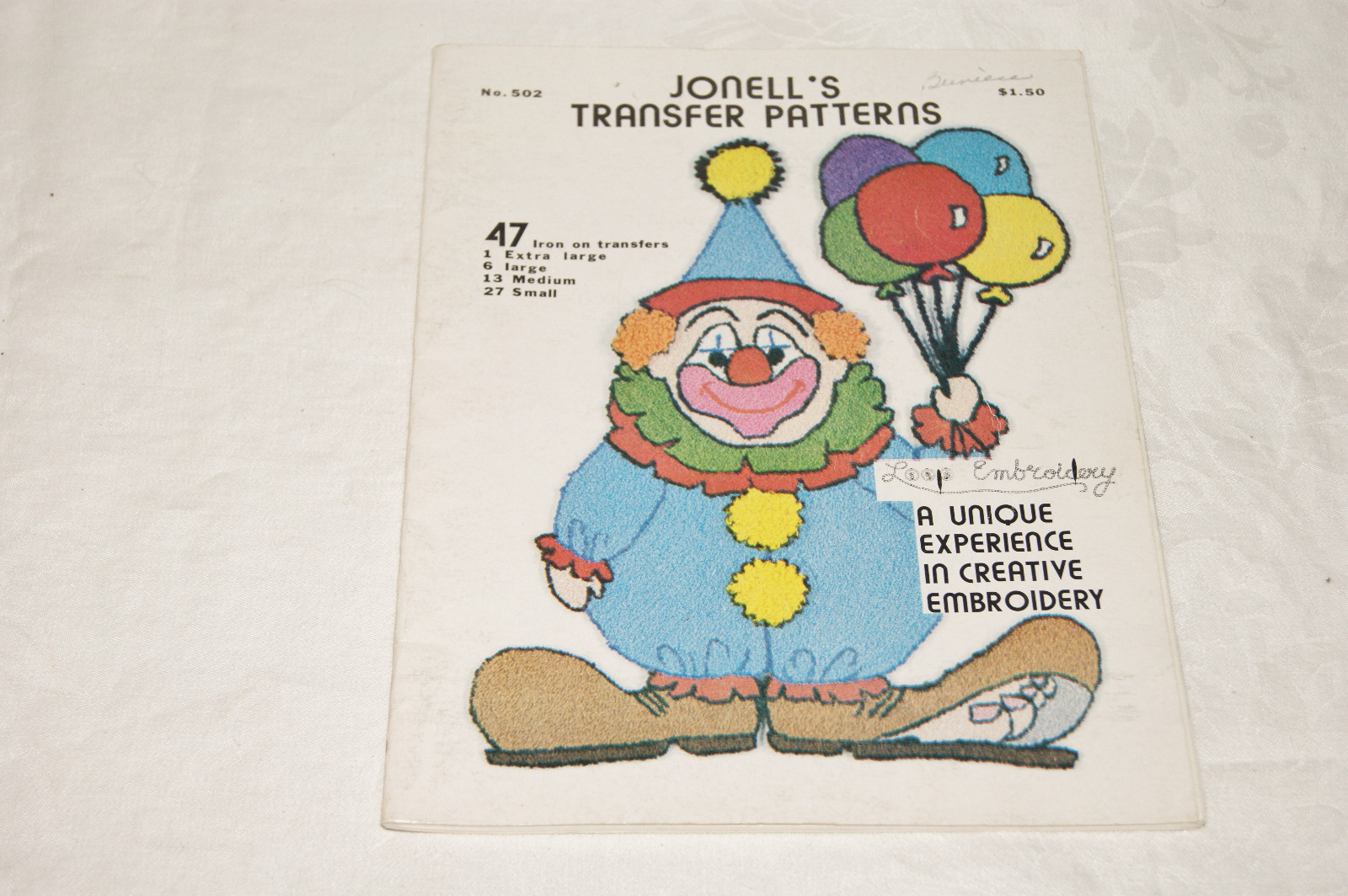 Lot of 2 - Jonell's Transfer Patterns Books - # 501 -  # 502 - 92 Patterns