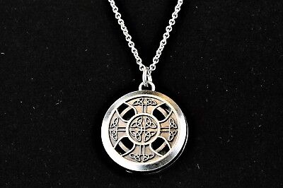 Essential Oil Gift Set: Four Essential Oils  +  Celtic Cross Diffuser Necklace