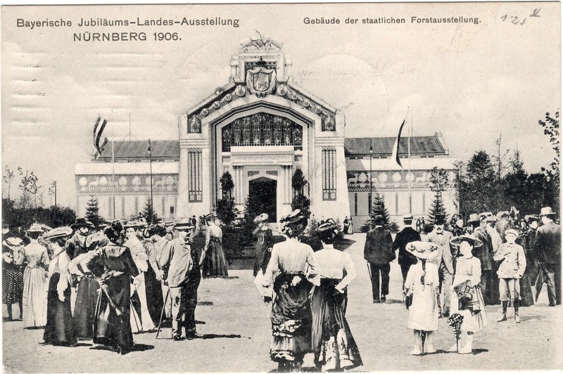 Ak Bayern Exposition Nuremberg 1906 BÃ¢Timent De Staatlichen ( ÃTat)