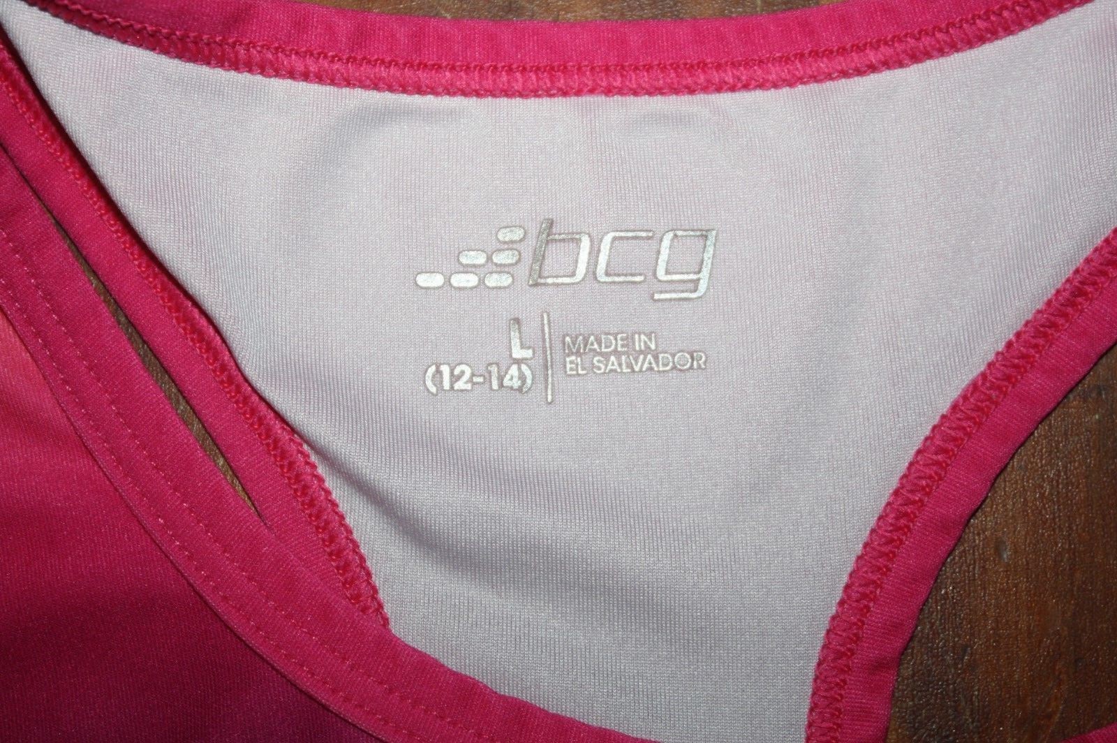 BCG GIRLS SPORT BRA OMBRE SIZE 12-14