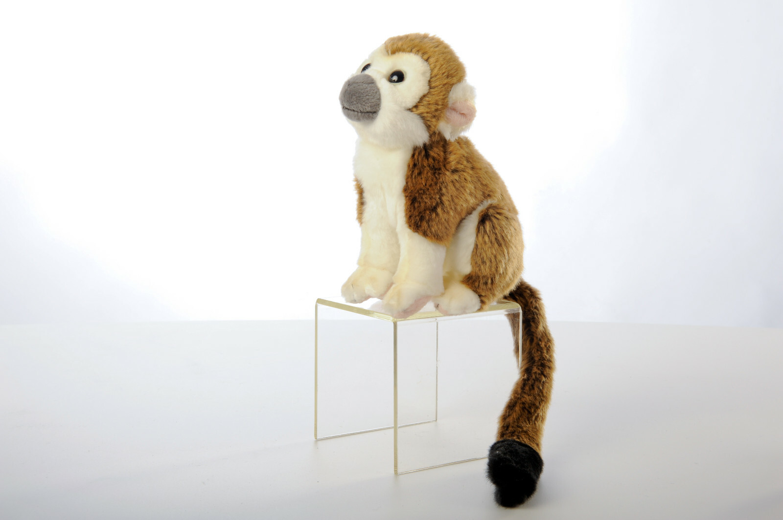 Orginalgröße Äffchen PlüschTotenkopfäffchen Affe Stofftier Zoo Tier Kuscheltier