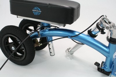 KneeRover QUAD Jr All Terrain Knee Walker Knee Scooter Metallic Blue QJ-10