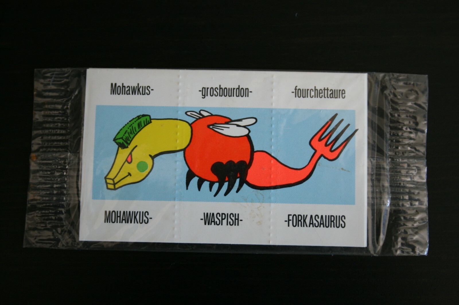 Cereal Premium Flapjacks Dinosaur puzzle colorful 1990's cereal give away RARE