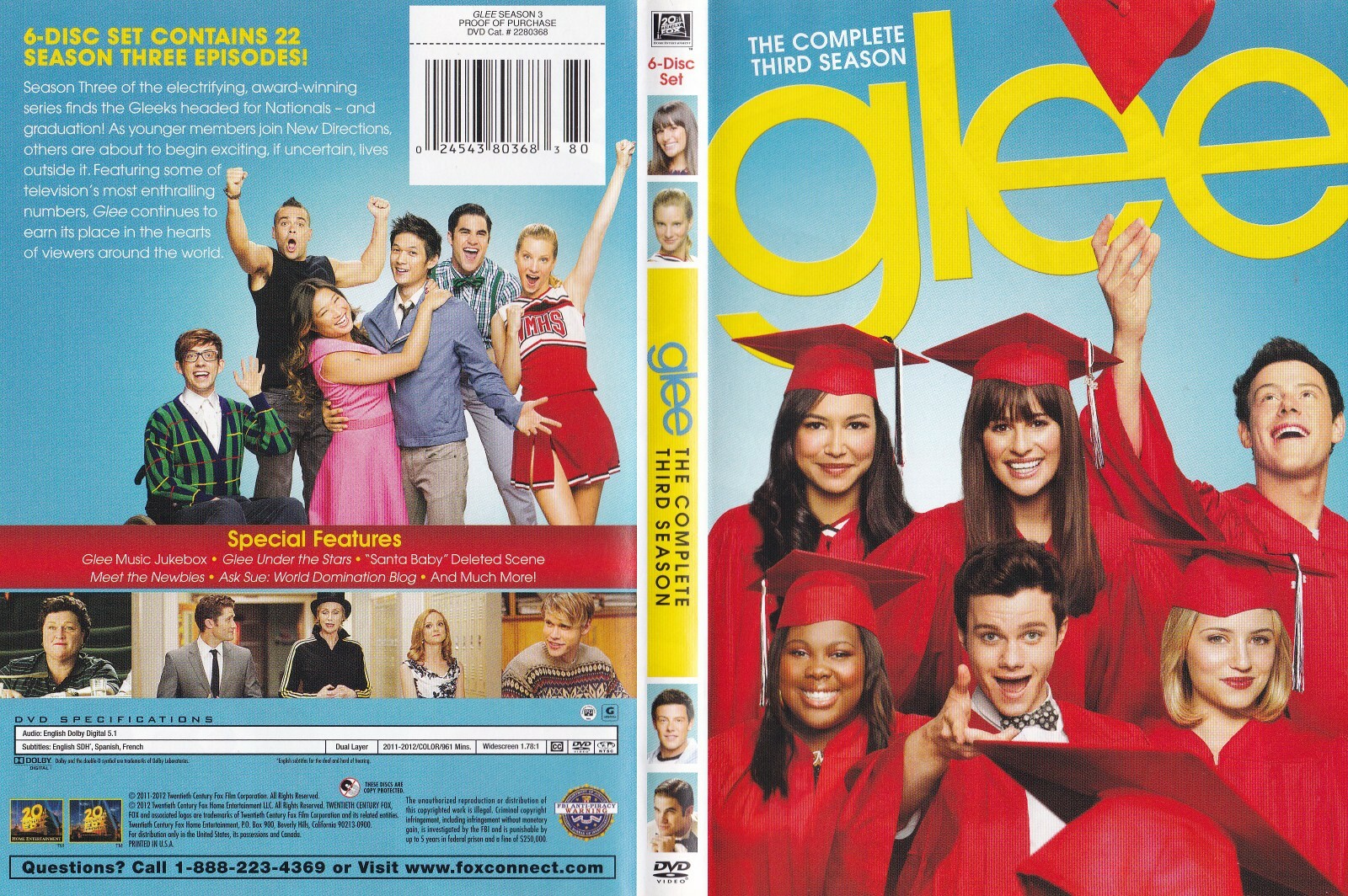 Individual Replacement for Glee Season 3 DVD Disc Only of Choice Individual Replacement for Glee Season 3 DVD Disc Only of Choice