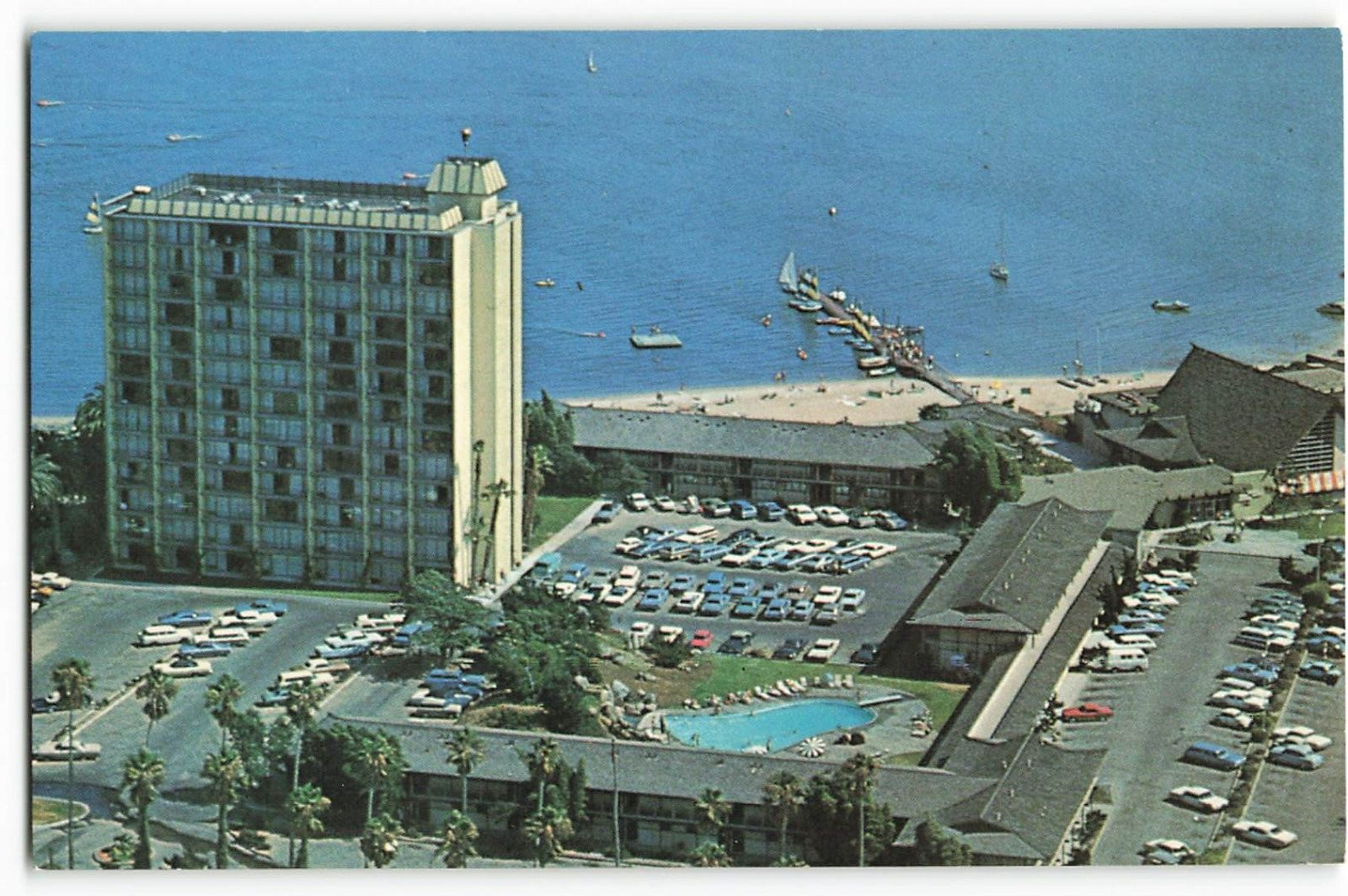Postcard Mission Bay, Catamaran Hotel Unposted VTG VPC02.