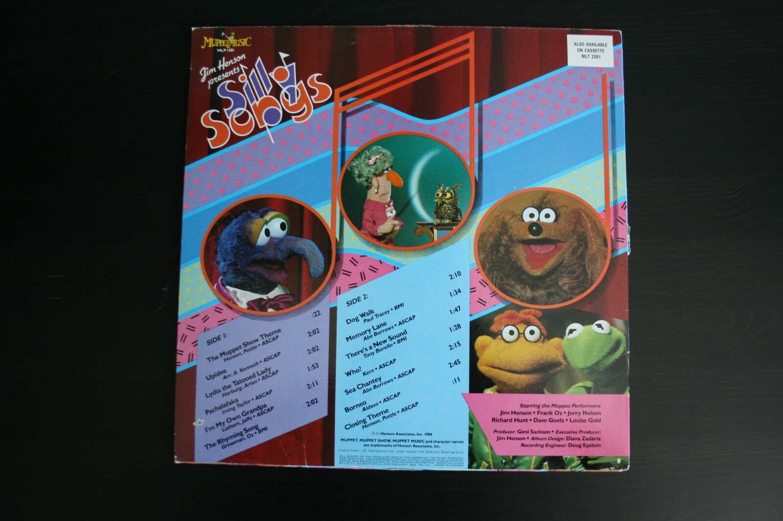 Muppet Music - Jim Henson Presents: Silly Songs MLP 1201 1984 Vinyl