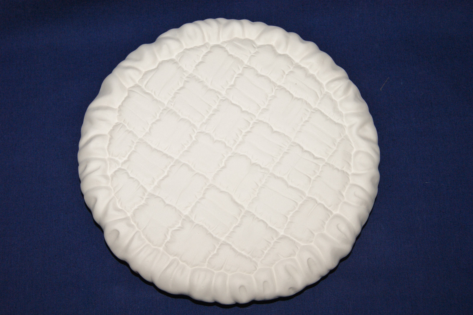 Vintage Ceramic Bisque - Ready to Paint - Round Base ONLY 8