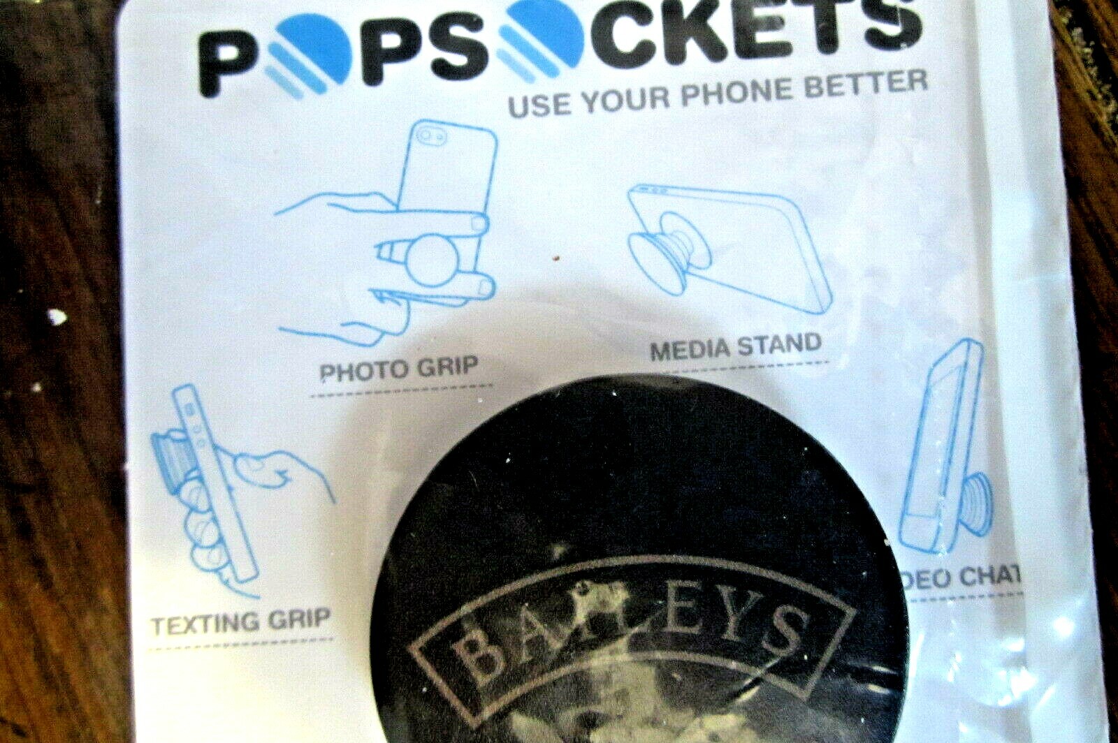 BAILEYS Branded PopSocket Pop Socket - New in Sealed Package