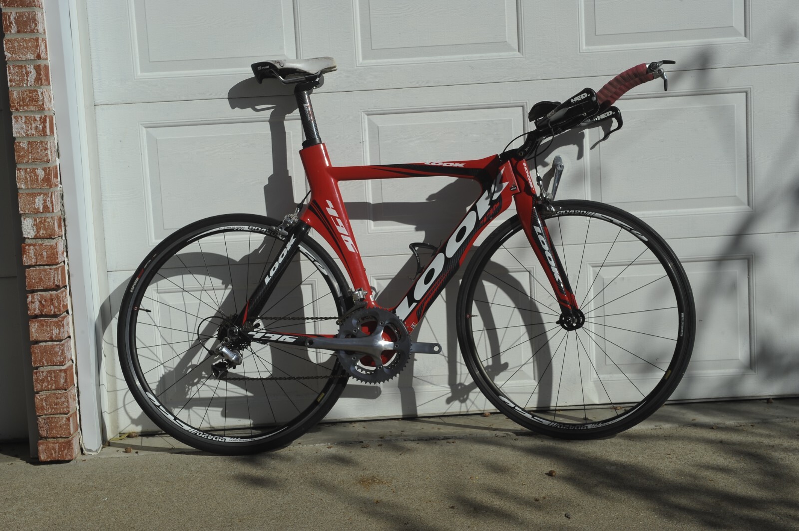Look 496 full carbon 57cm Dura Ace 7800 2x10 HED carbon bars Look 496 full carbon 57cm Dura Ace 7800 2x10 HED carbon bars