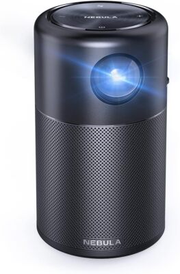 NEBULA Capsule Smart Wi-Fi Mini Projector Portable 100'' Home Cinema 4Hr Playtime