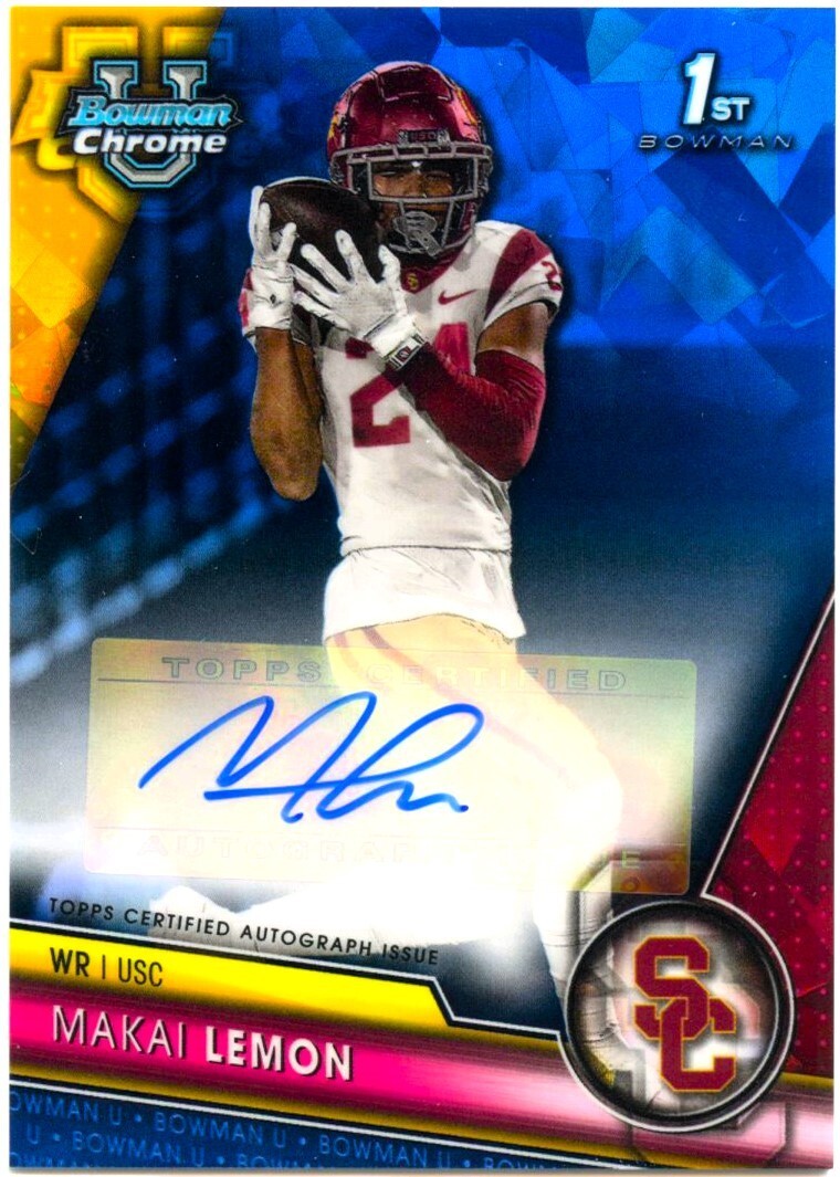 2023 Bowman University Chrome Sapphire Edition Makai Lemon #PA-MAL