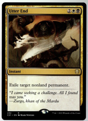 Utter End 232 Non Foil Rare Commander 2021 MTG Near Mint