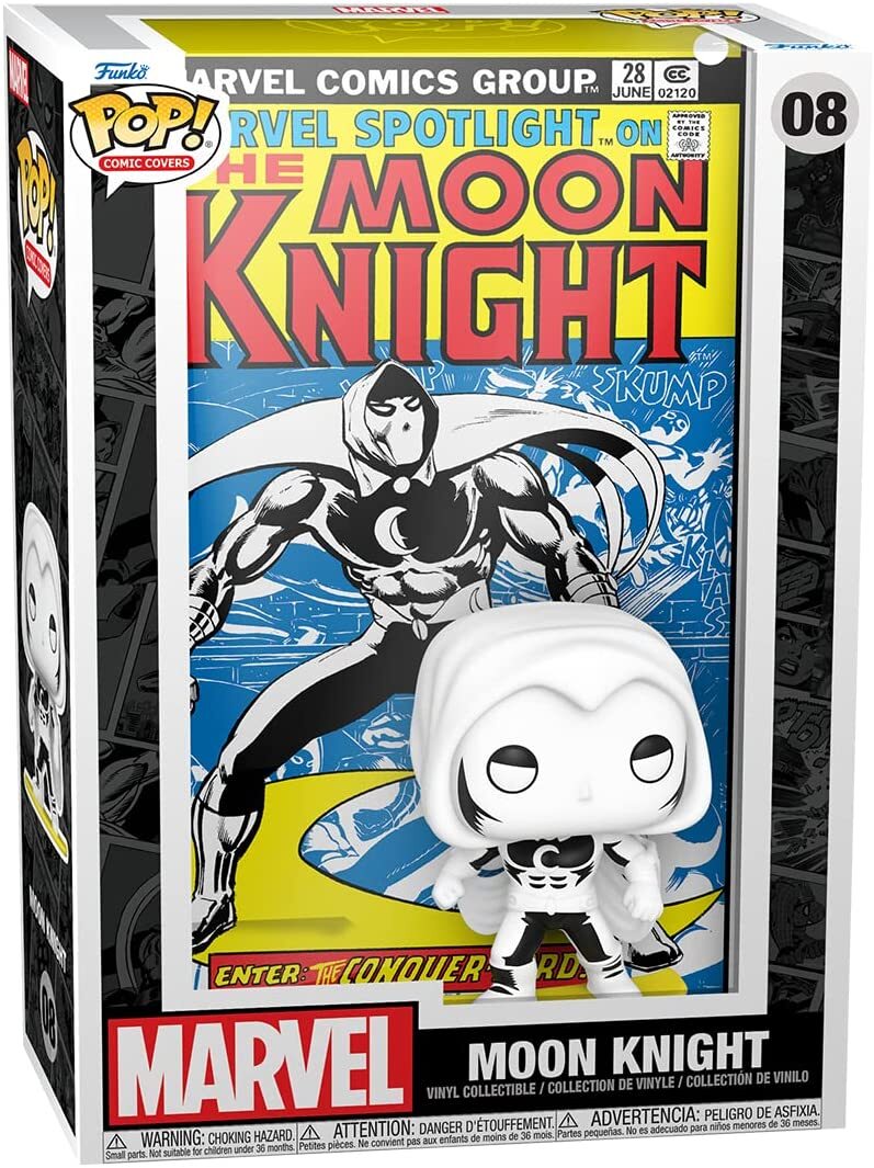 MARVEL - FUNKO POP!  ムーンナイト　コミックカバー版 Amazon.com: Funko Pop! Comic Cover: Marvel - Moon Knight
