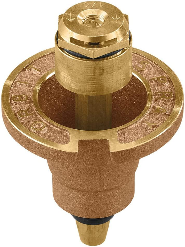 Orbit Brass 90 Degree Quarter Spray Pattern Pop-Up Yard Sprinkler Head - 54072 (
