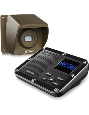 Wuloo Wireless Security System New Driveway 1800 ft Windown 328 ft Easy Install
