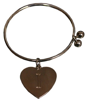 Металлическое кольцо с алфавитом Ganz и брелок-сердечко, я