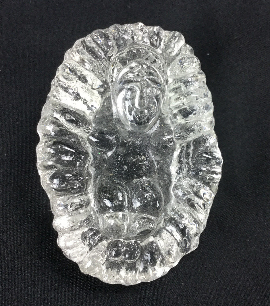 Vintage 6PC Glass Nativity Set Christmas Holiday Decorations