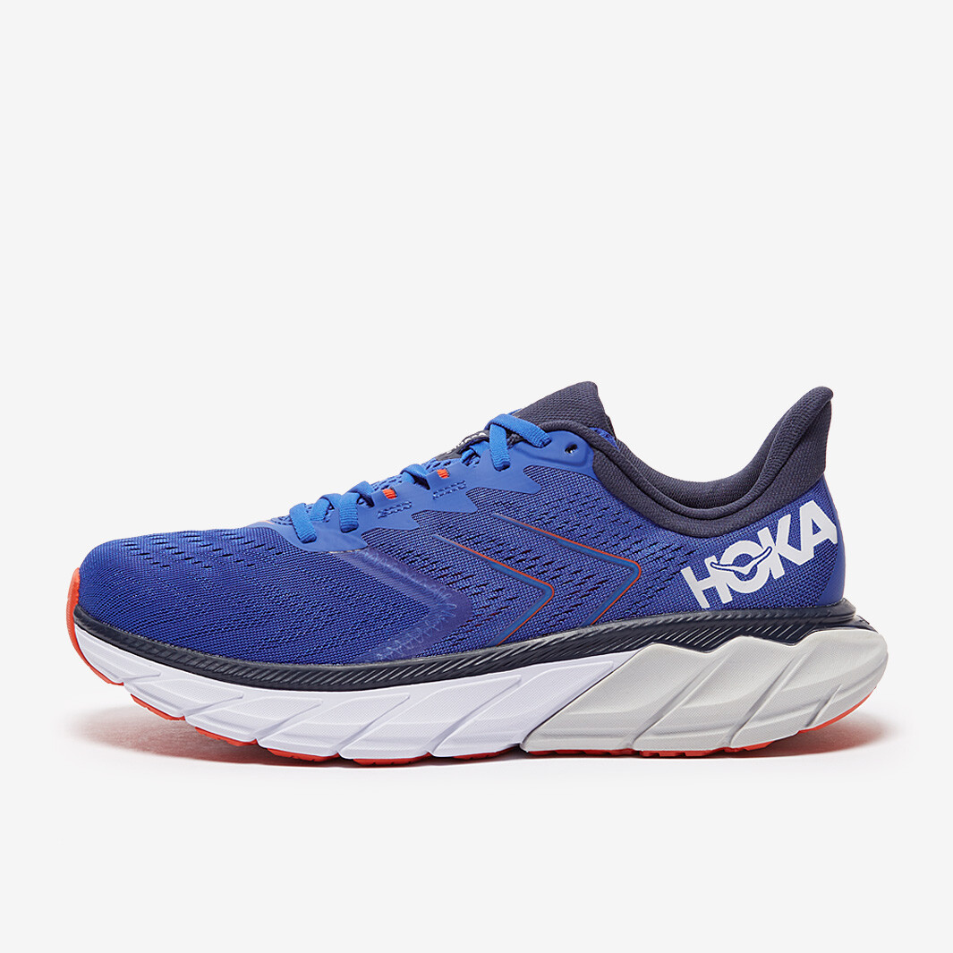 НОВЫЙ! Мужские кроссовки HOKA ONE ONE Arahi 5 для бега Blue Turkish Sea - белые кроссовки