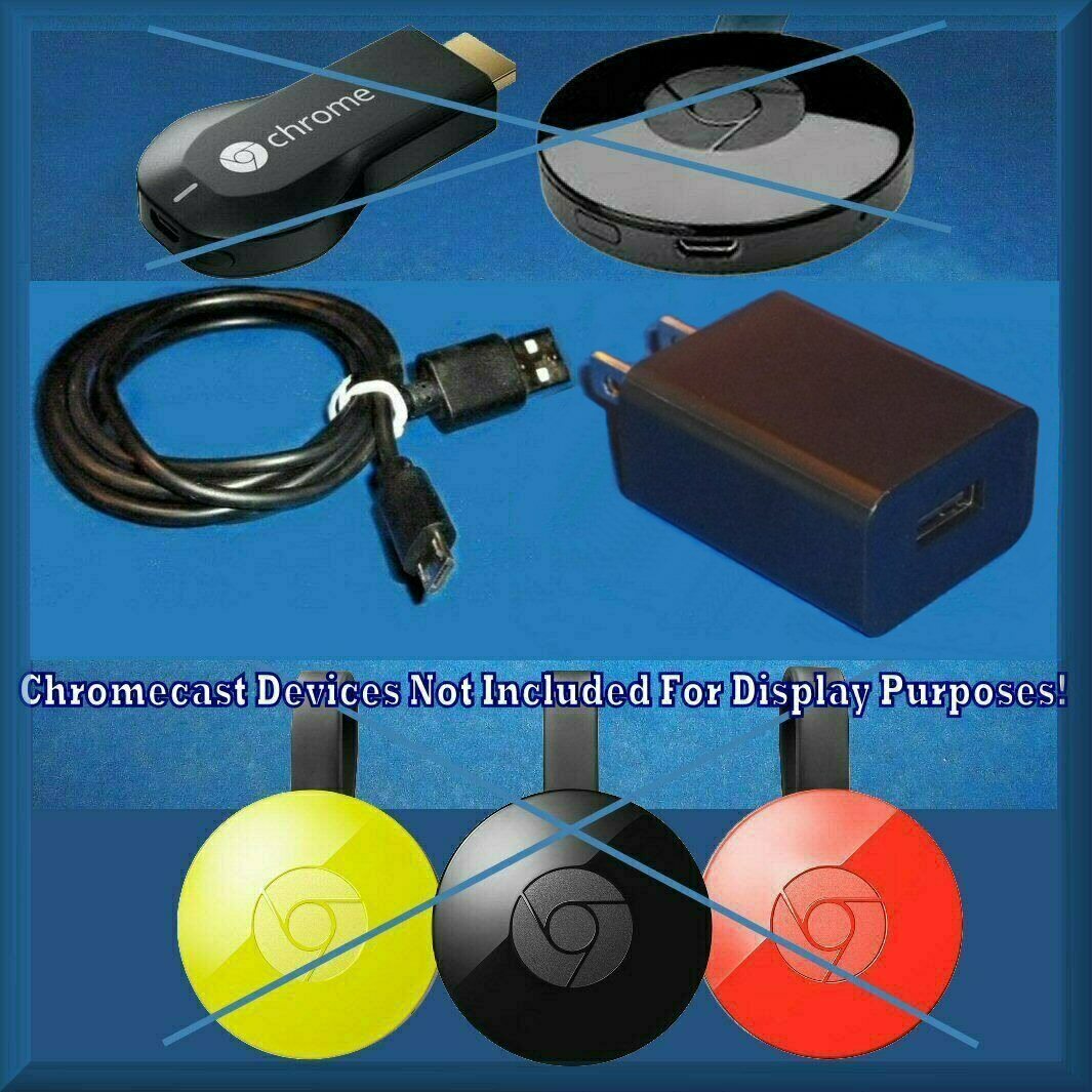 Power Supply Adapter + USB M Cable For Chromecast Audio Ultra +
