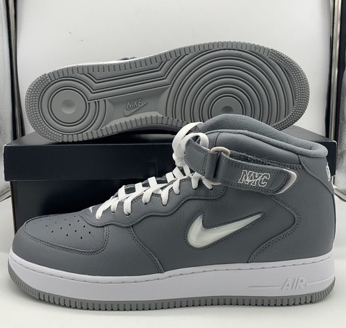 

Мужские кроссовки Nike Air Force 1 Mid QS Cool Grey White DH5622-001, Серый, Nike Air Force 1